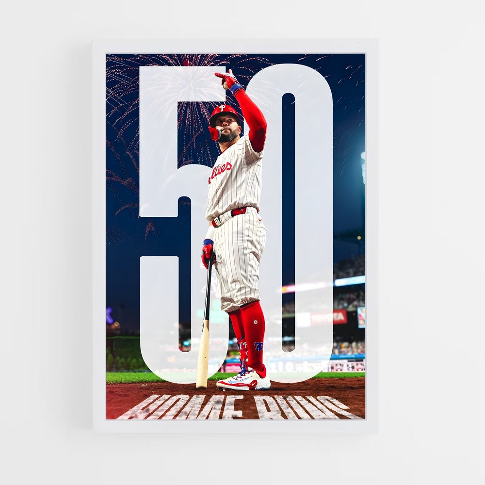 Poster Home Run Fireworks – affiche Baseball (vue 3)